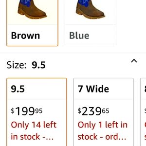 Mens Tony Lama 9.5 steel toe